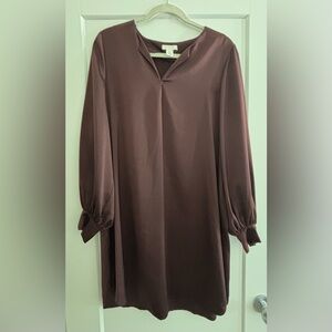 H&M Brown Satin Dress